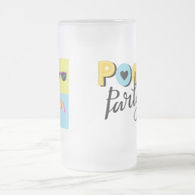 Caneca De Cerveja Vidro Jateado Piscina de Fosco (Centro)
