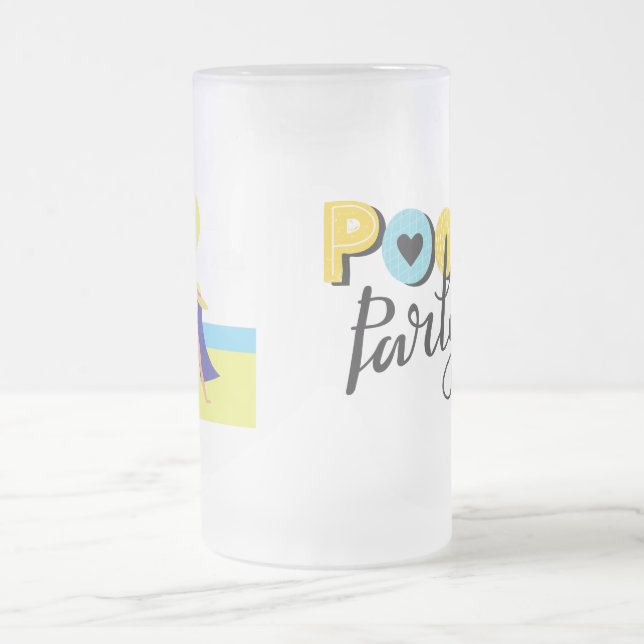 Caneca De Cerveja Vidro Jateado Piscina de Fosco (Centro)