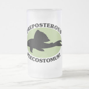 Caneca De Cerveja Vidro Jateado Plecostomus absurdo