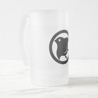 Caneca De Cerveja Vidro Jateado Plover em círculo