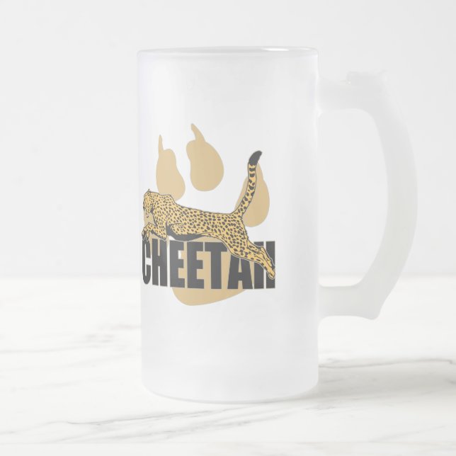 Caneca De Cerveja Vidro Jateado Poder da chita (Direita)