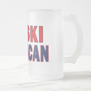 Caneca De Cerveja Vidro Jateado Polski American