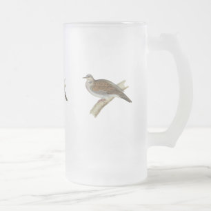 Caneca De Cerveja Vidro Jateado Pomba da tartaruga