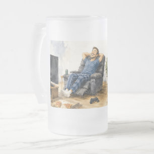 Caneca De Cerveja Vidro Jateado Presente Divertido de Divórcio para Homem Solteiro