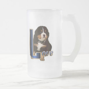 Caneca De Cerveja Vidro Jateado Presentes de Cão da Montanha Bernese