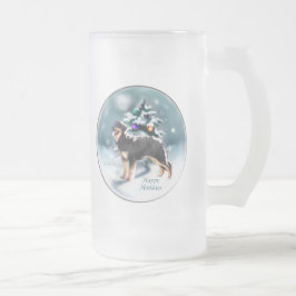 Caneca De Cerveja Vidro Jateado Presentes de Natal de Hovawart