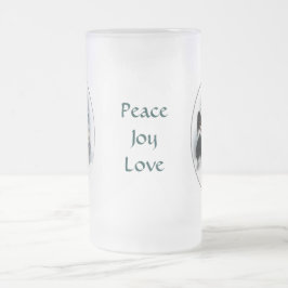 Caneca De Cerveja Vidro Jateado Presentes de Natal de Papillon