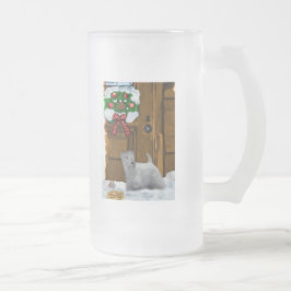Caneca De Cerveja Vidro Jateado Presentes de Natal Sealyham Terrier