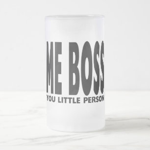 Caneca De Cerveja Vidro Jateado Presentes do divertimento para chefes: Mim chefe