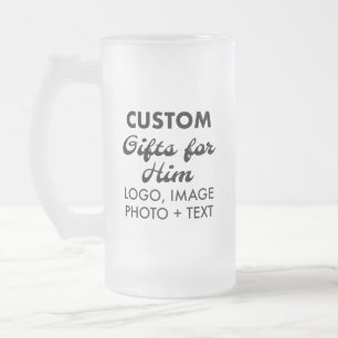 Caneca De Cerveja Vidro Jateado Presentes personalizados para a caneca de vidro de
