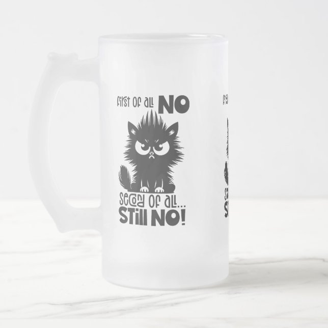 Caneca De Cerveja Vidro Jateado Primeiro De Tudo, Nenhum Presente Para Amantes De  (Esquerda)