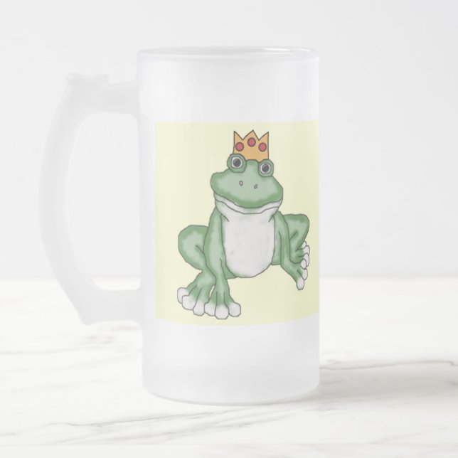 Caneca De Cerveja Vidro Jateado Prince Charming Mug - SRF (Esquerda)