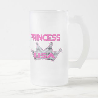 Caneca De Cerveja Vidro Jateado Princesa Lisa