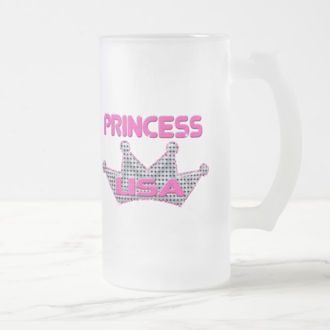 Caneca De Cerveja Vidro Jateado Princesa Lisa (Direita)
