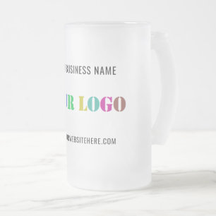 Caneca De Cerveja Vidro Jateado Promocional de logotipo personalizado para empresa