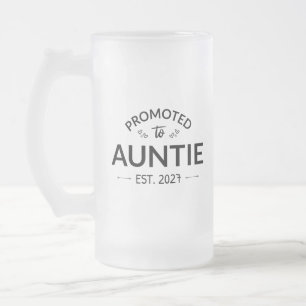 Caneca De Cerveja Vidro Jateado Promovida a Tia Est 2027 Nova Tia II