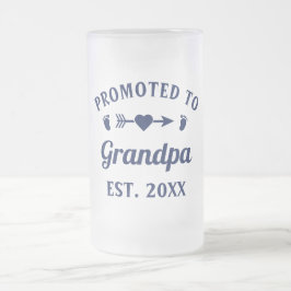 Caneca De Cerveja Vidro Jateado Promovido Ao Avô Abuelo Gramps Papa