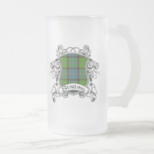 Caneca De Cerveja Vidro Jateado Protetor do Tartan de Stirling