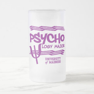 Caneca De Cerveja Vidro Jateado Psicologia Mug principal - escolha estilo e cor