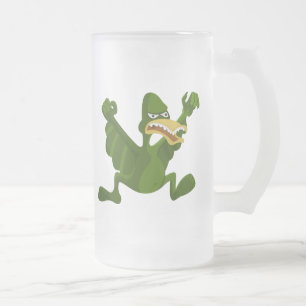 Caneca De Cerveja Vidro Jateado Pteroductyl
