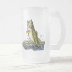 Caneca De Cerveja Vidro Jateado Pulando o baixo largemouth