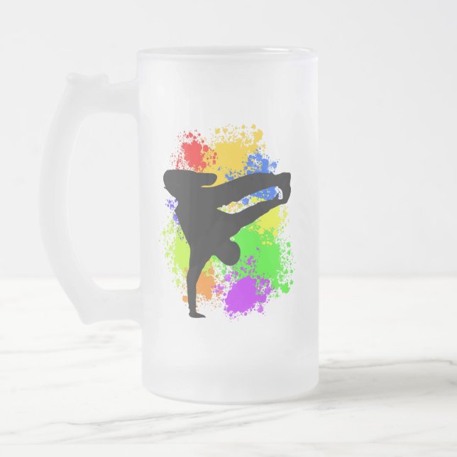 Caneca De Cerveja Vidro Jateado Quebra-cabeça (Esquerda)
