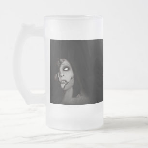 Caneca De Cerveja Vidro Jateado Queda de Ângulos Pares