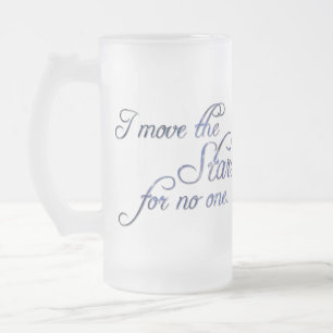 Caneca De Cerveja Vidro Jateado Queda Mover As Estrelas