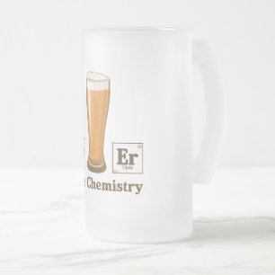 Caneca De Cerveja Vidro Jateado Química pura
