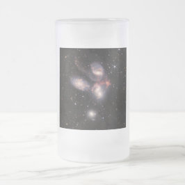 Caneca De Cerveja Vidro Jateado Quinteto de Stephan 5 Galáxias Campo Profundo Jame
