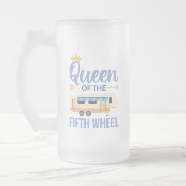 Caneca De Cerveja Vidro Jateado Rainha Da Quinta Roda I (Esquerda)