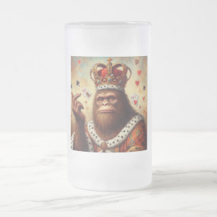 Caneca De Cerveja Vidro Jateado Rainha dos Corações Bigfoot