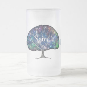Caneca De Cerveja Vidro Jateado Ramificação suave Troço da árvore