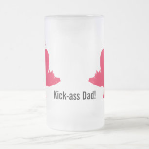 Caneca De Cerveja Vidro Jateado Red Hog Beer Mug