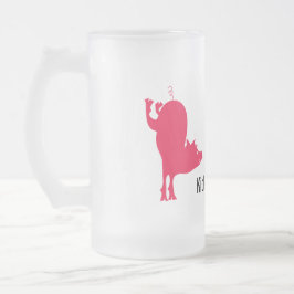 Caneca De Cerveja Vidro Jateado Red Hog Beer Mug
