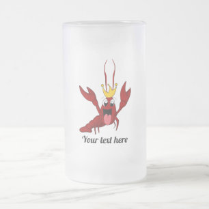 Caneca De Cerveja Vidro Jateado Rei das lagostas