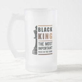 Caneca De Cerveja Vidro Jateado Rei Negro O Mais Importante Peço No Jogo 2