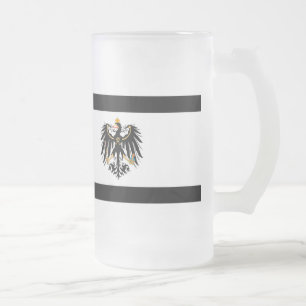 Caneca De Cerveja Vidro Jateado Reino Preussen estandarte de nacional