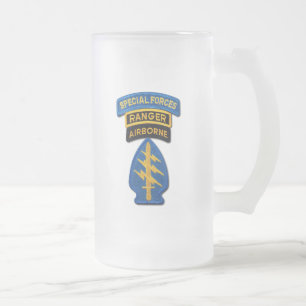 Caneca De Cerveja Vidro Jateado Remendo das guardas florestais SFG SF das boinas