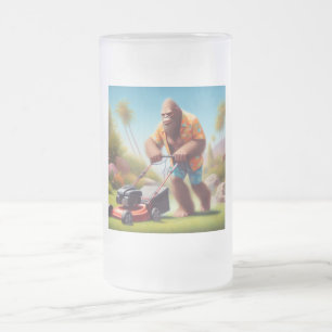 Caneca De Cerveja Vidro Jateado Remoção do Pé Grande