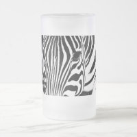 Retrato zebra preto e branco