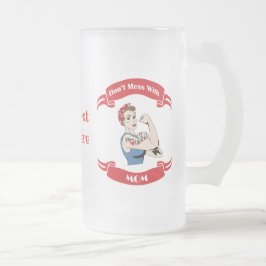 Caneca De Cerveja Vidro Jateado Retroceder Não Mess com MOM