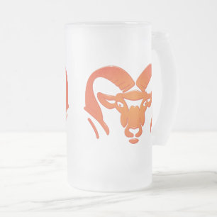 Caneca De Cerveja Vidro Jateado Rockford Rams #4