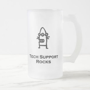 Caneca De Cerveja Vidro Jateado Rocks de suporte técnico de três olhos