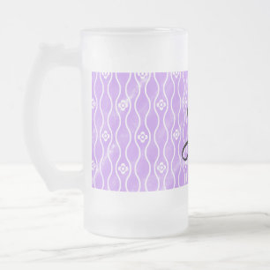 Caneca De Cerveja Vidro Jateado Rosa simples aquarela preta adicione seu monogram