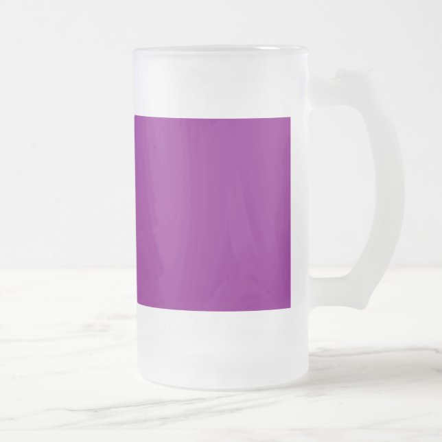 Caneca De Cerveja Vidro Jateado Roxo (Direita)
