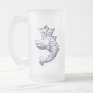 Caneca De Cerveja Vidro Jateado Royal Pike