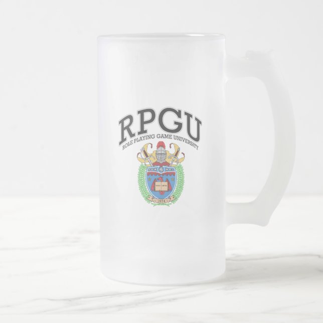 CANECA DE CERVEJA VIDRO JATEADO RPGU (Direita)