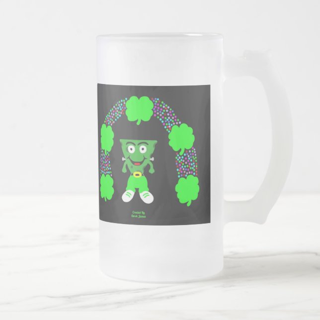 Caneca De Cerveja Vidro Jateado Rua, FrankenCheese Fosco Cox do Patrick (Direita)
