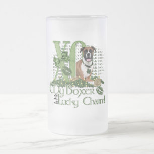 Caneca De Cerveja Vidro Jateado Rua Patricks - mim encanto afortunado - pugilista